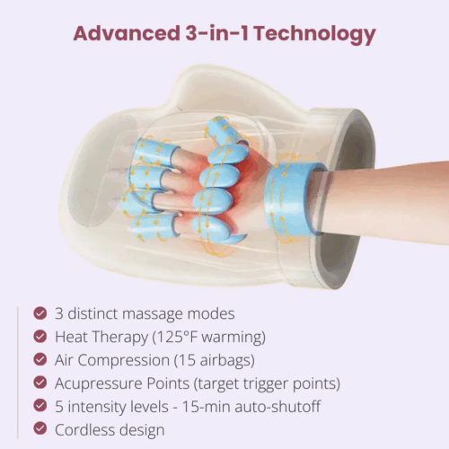 Nuvra™ 3-in-1 Hand Massager - Official Retailer